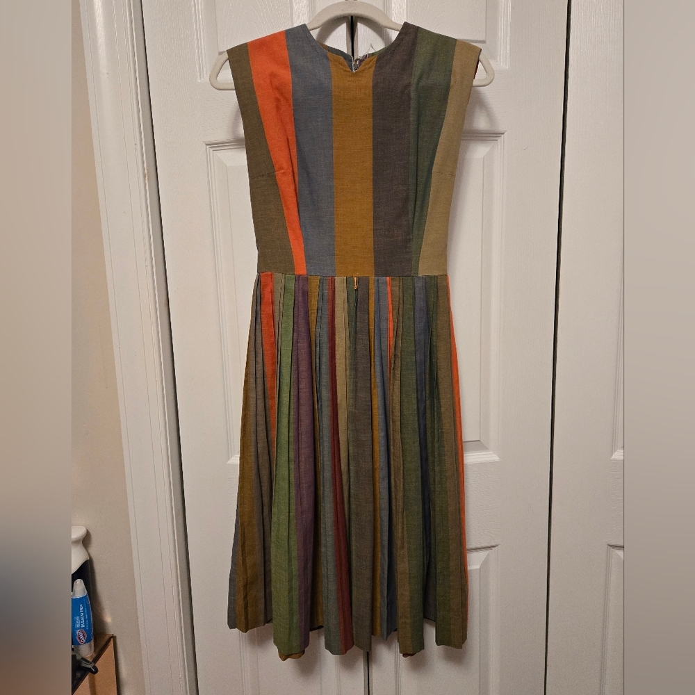 Vintage 1960s Striped Midi Dress